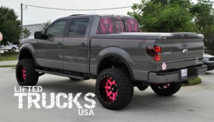 gray ford truck with pink rims | ford f250 lifted lifted trucks fyst ...