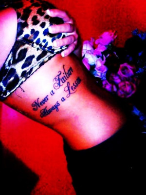 ... Side Quote Tattoos for Girls - Pretty Side Quote Tattoos for Girls