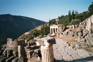 Above 2 Photos: Site of Spiritual Oracle of Delphi inside Apollo ...