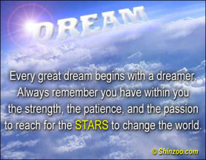 ... , and the passion to reach for the STARS to change the world