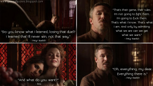 that I'll never win, not that way. That's their game, their rules. I'm ...