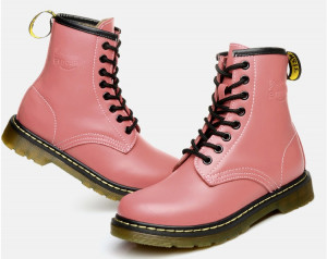 little girls pink combat boots