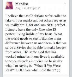Mandisa says it right.