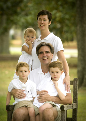 Pausch family collection/AP Randy Pausch, shown with his wife and ...