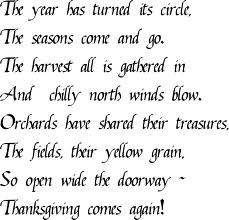 Thanksgiving Invitations Wording Verse