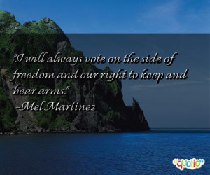 will always vote on the side