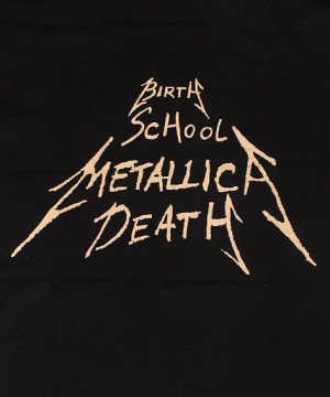Crossed Arms (Birth, School, Metallica, Death design on rear with ...