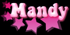Mandy Plastic Stars M Names Name Graphics.