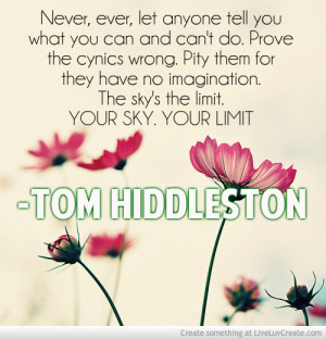 Tom Hiddleston Quote 2