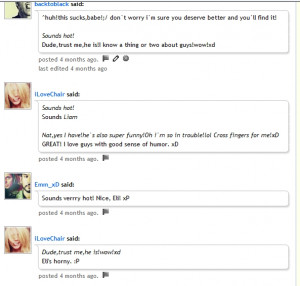 ... longer BUT I did find the convo that earned me teh 'horny' title.LMAO