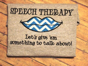 Speech Therapy Let's Give them Something to Talk About Appliqued ...