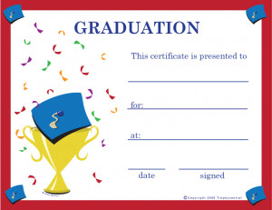 Free Printable Graduation Certificates