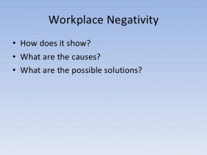 Negativity in The Workplace Quotes Workplace Negativity