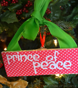 Prince of Peace - DIY Wood Christmas Ornaments