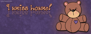 Miss Home Teddy Bear Facebook Cover Layout