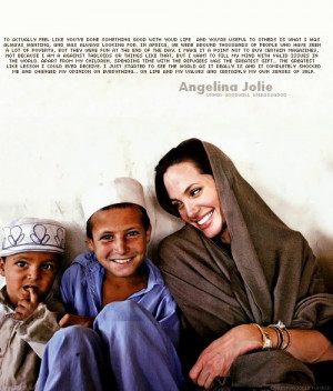 angelina jolie humanitarian quotes