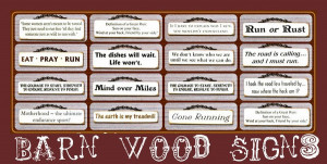 Barn Wood Signs