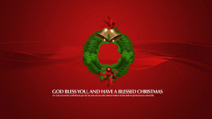 Christmas blessing wallpaper