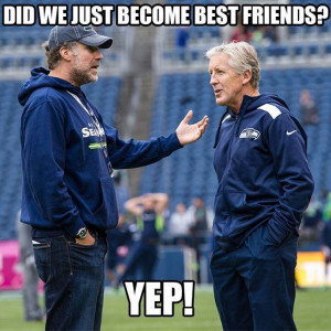 Seahawks Pete Carroll and 12th Man Will Ferrell