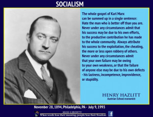 Henry Hazlitt about Socialism