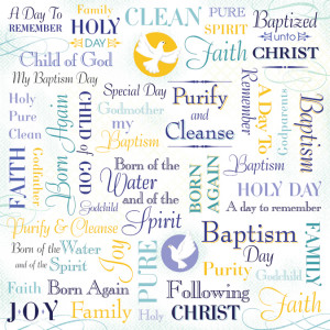 ... Foster Design - Baptism Collection -12 x 12 Paper - My Baptism Collage