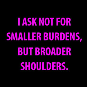 Broader shoulders