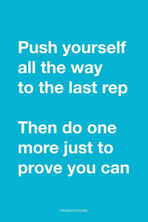 Push Yourself Poster Motivation...