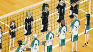 Aoi as part of the volleyball team.
