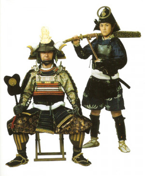 ... Kenshin reminded me of this picture of Uesugi Kenshin and his page