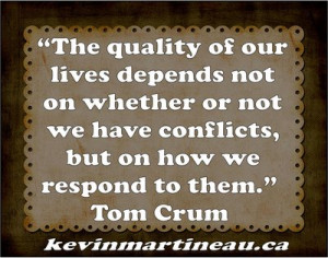 How do you go about resolving conflicts in your life?