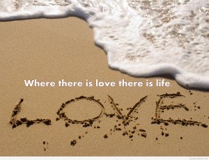 Beach love quote for summer