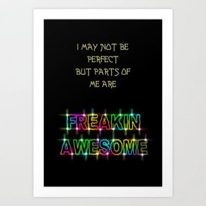 Freakin Awesome Art Print by Alice Gosling - $20.00 Available as print ...