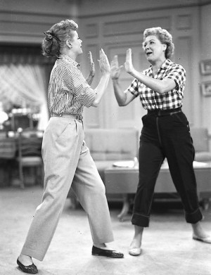 Lucille Ball & Vivian Vance in I Love Lucy’s season 3 episode Lucy ...