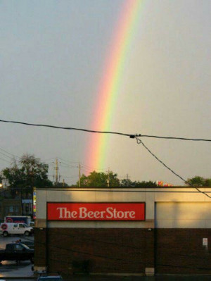 Beer at the end of the rainbow.