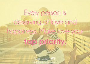 lessons in love 7 choose happy prioritize love quote couple kissing on ...