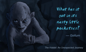 Smeagol Quotes Gollum quote from the hobbit. 