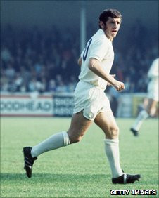 Johnny Giles in his pomp in the white of Leeds United