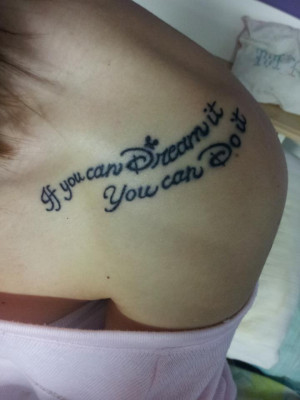 Sweet And Simply Script Collarbone Tattoo Timelessly Tattooed