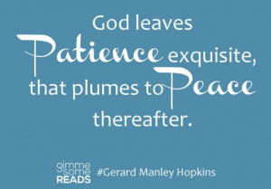 Peace: a poem by Gerard Manley #Hopkins #quote | gimmesomereads.com