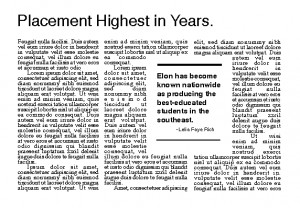 Be careful to avoid tombstoning -- the placement of headlines beside ...