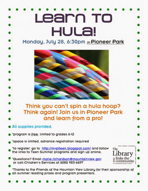 Hula Hooping for Teens!