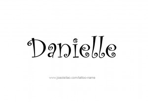 Danielle Name Tattoo