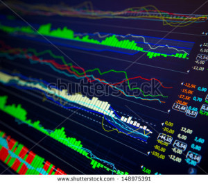Data analyzing in forex market: the charts and quotes on display ...