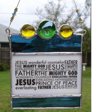 Stained Glass Inspirational Quote by HappyArtGlass on Etsy, $24.00