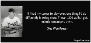 More Pee Wee Reese Quotes