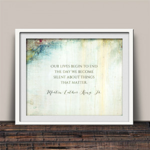 Martin Luther King Jr. Quote Fine Art Print