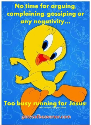 Too busy running for Jesus!