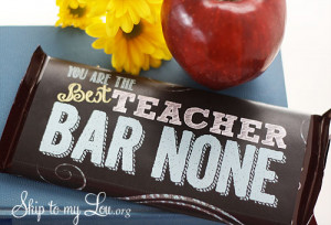 Free Printable Candy Bar Wrappers for Teachers