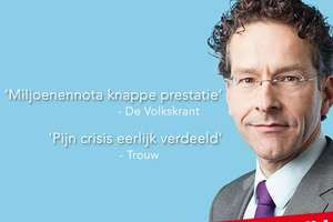 ... Jeroen Dijsselbloem sinds vanochtend op de Facebookpagina van de PvdA