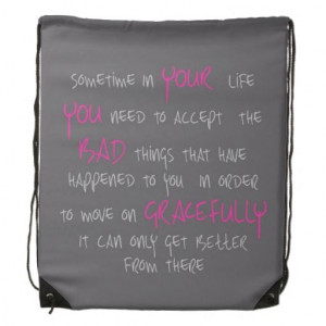 Empowering Words Quotes drawstring bag